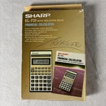 Sharp El-731 Financial Calculator Vintage Business W Case Manual Box. Fixed Price $14.23.