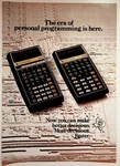 Texas Instruments Sr-52 Sr-56 Programmable Calculator 1976 Vintage Magazine Ad. Fixed Price $13.50.