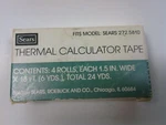 Sears Thermal Calculator Tape Fits Model 272.5810 Vintage 272.581. Fixed Price $10.81.