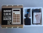 Summit Sl8m Vintage Calculator Mint In Box W/ac Adaptor, Manual - Working Well. Fixed Price $97.00.