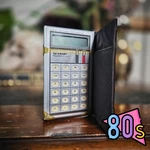 Vintage 80s Sharp El-819s Calculator Slim Pocket Retro Tech W Case Working. Fixed Price $15.00.