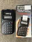 Sharp El-1600 Special Edition Pocket Printer Calculator Japan Works Slim Rare!. Fixed Price $42.49.