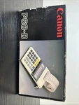 Canon P60-d Vintage Electronic Printing Calculator Gray White Japan With Box. Fixed Price $10.00.