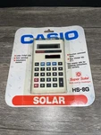 Vintage Casio Hs-8g High Power Solar Cell Calculator In Sealed Package.. Fixed Price $13.99.