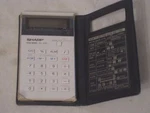 Vintage Sharp Elsi Mate El - 450 Small Calculator Clock Japan Mfg. Good W/ Case. Fixed Price $17.60.