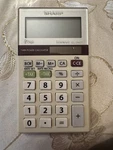 Sharp 8 Digit Elsi Mate El-244t Twin Power Pocket Calculator With Tax Rate Ex. Fixed Price $9.99.