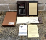 Vintage Technico Sl676ck Calculator With Cowhide Leather Bifold By Hazel Nos. Fixed Price $21.00.