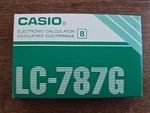 Vintage Retro Rare Lc-787g Electronic Casio Calulator New In Box. Fixed Price $13.42.