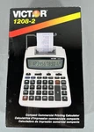 Victor 1208-2 Printing Calculator, 2-color Black/red Print, Manual & Adapter. Fixed Price $25.87.