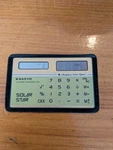 Vintage 1980s Sanyo Cx20 Card Solar Electronic Calculator W/ Case Made In Japan. Fixed Price $3.00.