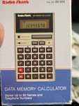 Vintage Radio Shack Data Memory Calculator Ec-321 Cat # 65-934 W/ Case & Manual. Fixed Price $4.99.