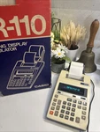 Vintage Casio Printing Calculator Jr-110 In Original Box W Power Adapter. Tested. Fixed Price $23.77.