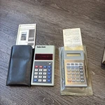 Lot Of 2 Vintage Radio Shack Calculator Red Numbers Ec-241 Texas Instruments. Fixed Price $25.00.