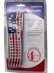 Radio Shack Flag Design 4-in-1 Remote Control In Original Packaging Sealed New. Fixed Price $12.99.