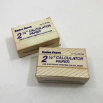 2 Radio Shack Vintage Boxes Of 1-1/4" Calculator Paper 6 Rolls # 65-715 In Box. Fixed Price $13.99.