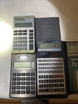 Vtg Casio Fx-300v Solar Powered Scientific Calculator & Ti-1766, Sharp El-326m. Fixed Price $14.99.