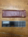 Sharp El-5804 Elsi Mate Vintage Calculator With Case New Batteries Working. Fixed Price $34.99.