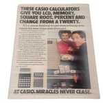 Casio Calculators Lc-791 Lc315 Couple Cash Register Money Print Ad. Fixed Price $8.98.