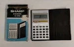 Sharp Elsi Mate El-309a Electronic Calculator With Case, Original Box, Working. Fixed Price $10.00.