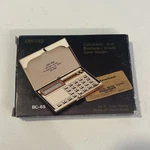 New Concord Bc-65 Calculator And Business Card Holder Brass Gold Plated Vintage. Fixed Price $14.99.