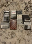 Vintage Calculators Lot Of 6 - Sharp Unisonic Casio Ima Some Working For Parts. Fixed Price $21.00.