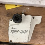 Vintage Sears Power Sharp Electric Chainsaw Clutch Cover W/ Sharpener Oem Parts. Fixed Price $18.99.
