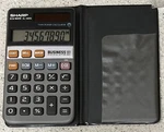 Sharp Elsimate El-480g Solar Powered Calculator In Original Soft Case. Fixed Price $19.99.