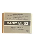 Vintage Casio Melody Ml-82 Calculator With Keyboard Tunes Operation Manual Vtg. Fixed Price $9.99.