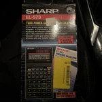 Vintage Sharp El-573 Twin Power Scientific Calculator In Box W/manual. Fixed Price $50.00.