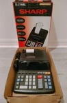 Sharp El-2196bl Electronic Printing Calculator Serial Number Recorded. Fixed Price $60.00.