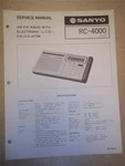 Sanyo Service Manual Rc-4000 Calculator/radio Original Repair. Fixed Price $10.98.
