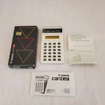 Working Canon Card Lc-20 White Handheld Electronic Vintage Calculator Box Papers. Fixed Price $17.85.