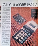Vintage Print Ad 1970's Hp Rapidman Casio Bowmar Canon Pocket Calculators. Fixed Price $9.99.