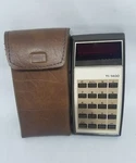 Vintage Texas Instruments Ti-1400 Calculator In Brown Case 1277 Lta. Fixed Price $49.99.