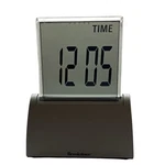 Brookstone Silver Travel Digital Alarm Clock Lcd Display Compact. Fixed Price $23.75.