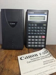Canon F-502 Scientific Statistical Calculator W/cover And Manual. Fixed Price $13.99.