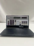 Royal Cbc-80 Checkbook Calculator Vintage Solar W/ Leather Case Financial Pocket. Fixed Price $33.99.