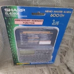 New Sharp El-6390b Electronic Organizer Memo Master Alarm 600-factory Sealed. Fixed Price $8.00.