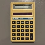 Vintage Casio Hs-7 Pocket Calculator 8-digit Solar Powered - Works!. Fixed Price $9.99.