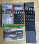 Sharp El-6250 Dial Master 4kb Electronic Memory Calculator / Dialer With Box. Fixed Price $21.97.