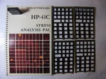 Hp-41c Stress Analysis Pac For The Hp 41c/cv/cx With Manual And 4 Overlays. Fixed Price $115.00.