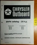 Chrysler Outboard 20 Hp 202h1m 206h1c 202b1m 206b1c 203h1m 207h1c 203b1m Manual. Fixed Price $15.00.