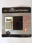 Vintage Credit Card Calculator Tozaj Model E-259 New Old Stock. Fixed Price $29.00.