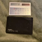 Casio Crystal Cal Electronic Calculator Solar Cell Vintage. Fixed Price $39.99.