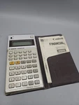 Vintage Canon Financial Manager Electronic Calculator Tested New Batteries Case. Fixed Price $14.00.