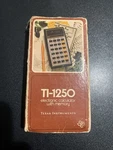 Vintage Texas I Struments Calculator T1-1250 In Box. Fixed Price $9.69.
