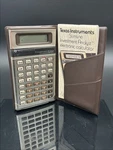 Vintage Texas Instruments Slimline Investment Analyst Calculator W/ Case Manual. Fixed Price $24.99.