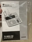 Texas Instruments Ti-5045 Sv Printing Calculator Manual. Fixed Price $9.39.