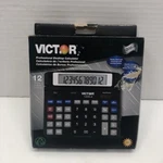 Victor 1200-4 Professional Desktop Calculator 12-digit Dual Power Black - New!. Fixed Price $25.50.