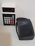 Vintage 1970s Unisonic Electronic Calculator With Digital Display & Case Tested. Fixed Price $35.00.